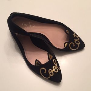 Kate Spade Cool Cat black flats 6